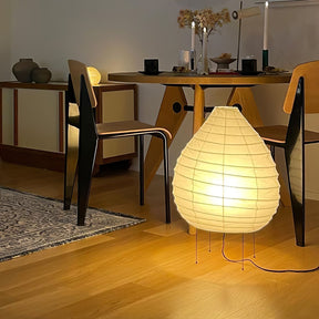 Lampe de Table en Papier de Mûrier - Design Élégant et Atmosphérique