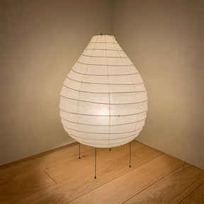 Lampe de Table en Papier de Mûrier - Design Élégant et Atmosphérique