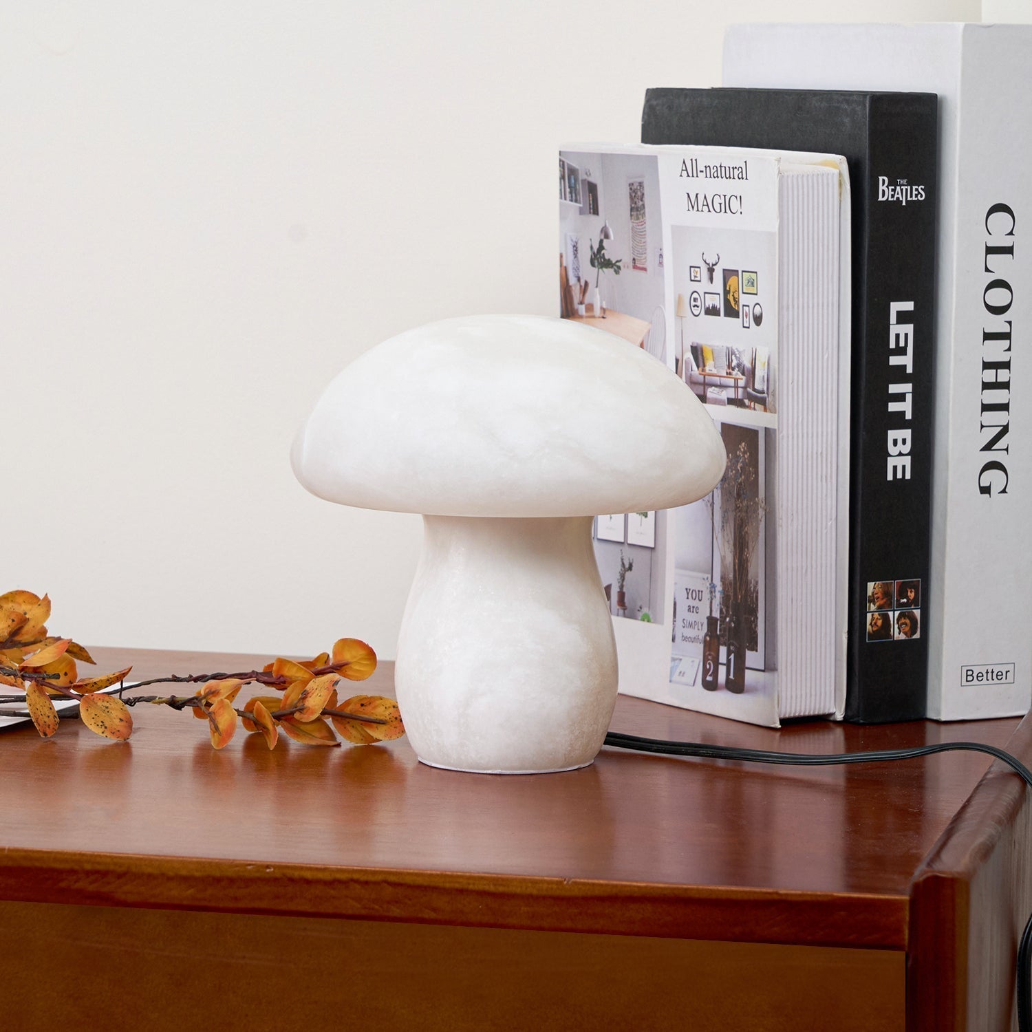Lampe en Alabastre Champignon - Ambiance Chaleureuse et Élégante
