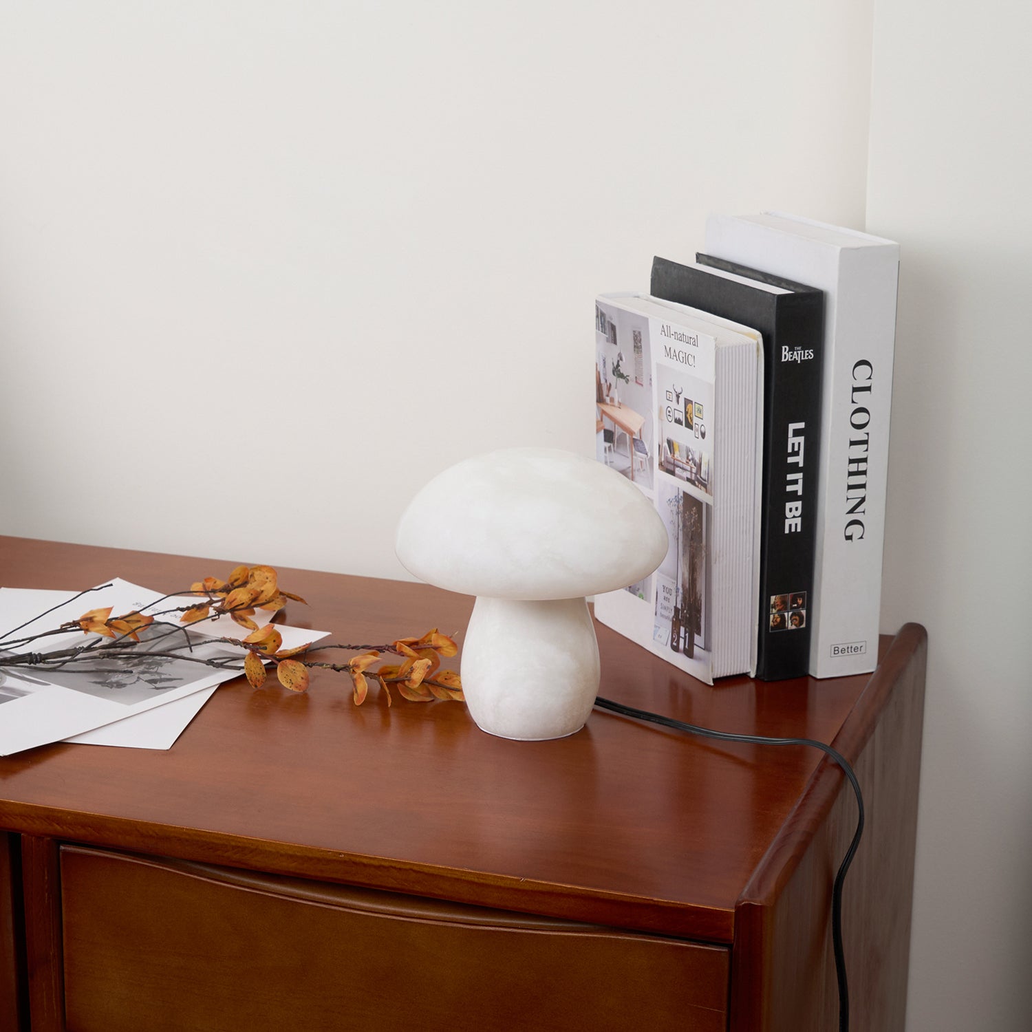 Lampe en Alabastre Champignon - Ambiance Chaleureuse et Élégante