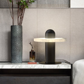 Lampe en Albâtre Translucide - Éclat Élégant et Design Futuriste