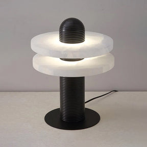Lampe en Albâtre Translucide - Éclat Élégant et Design Futuriste