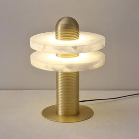 Lampe en Albâtre Translucide - Éclat Élégant et Design Futuriste