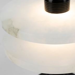 Lampe en Albâtre Translucide - Éclat Élégant et Design Futuriste