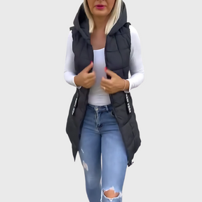 Manteau d'hiver sans manches pour Femmes - Style Urbain et Confort Optimal