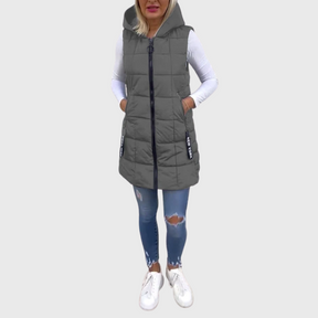 Manteau d'hiver sans manches pour Femmes - Style Urbain et Confort Optimal