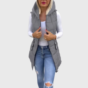 Manteau d'hiver sans manches pour Femmes - Style Urbain et Confort Optimal