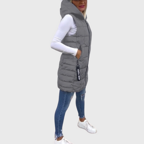 Manteau d'hiver sans manches pour Femmes - Style Urbain et Confort Optimal