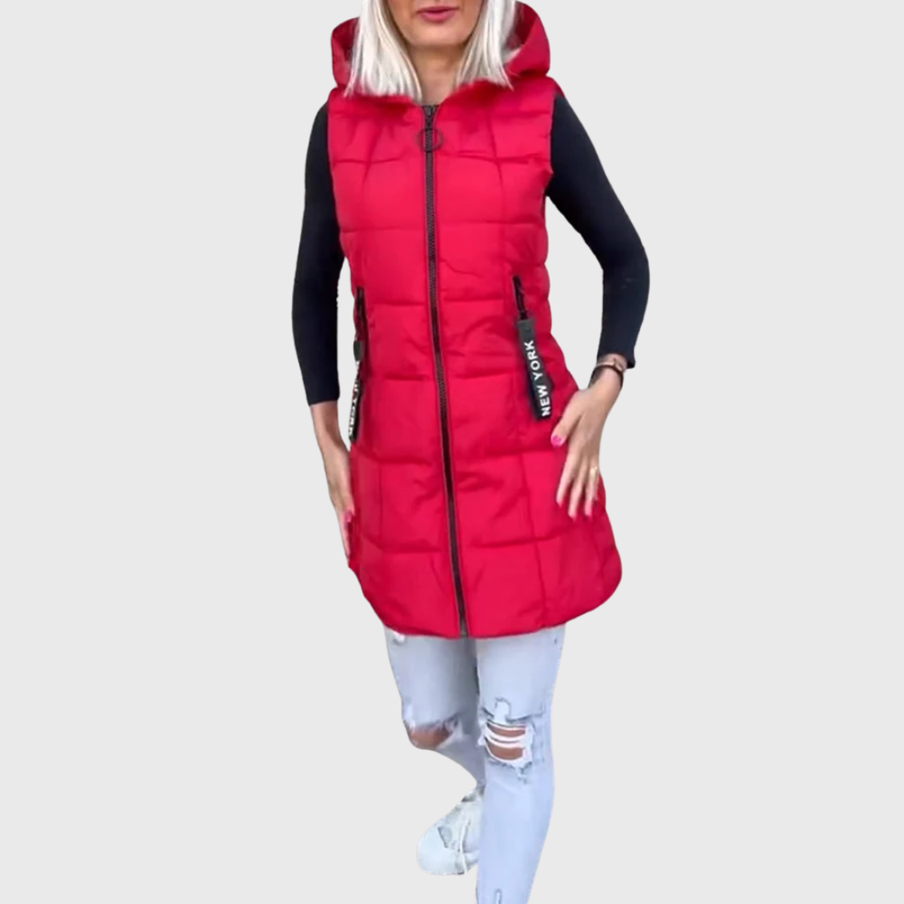 Manteau d'hiver sans manches pour Femmes - Style Urbain et Confort Optimal