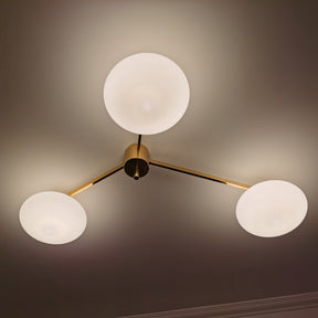 Plafonnier Art Déco en Verre - Élégance et Style pour Intérieur
