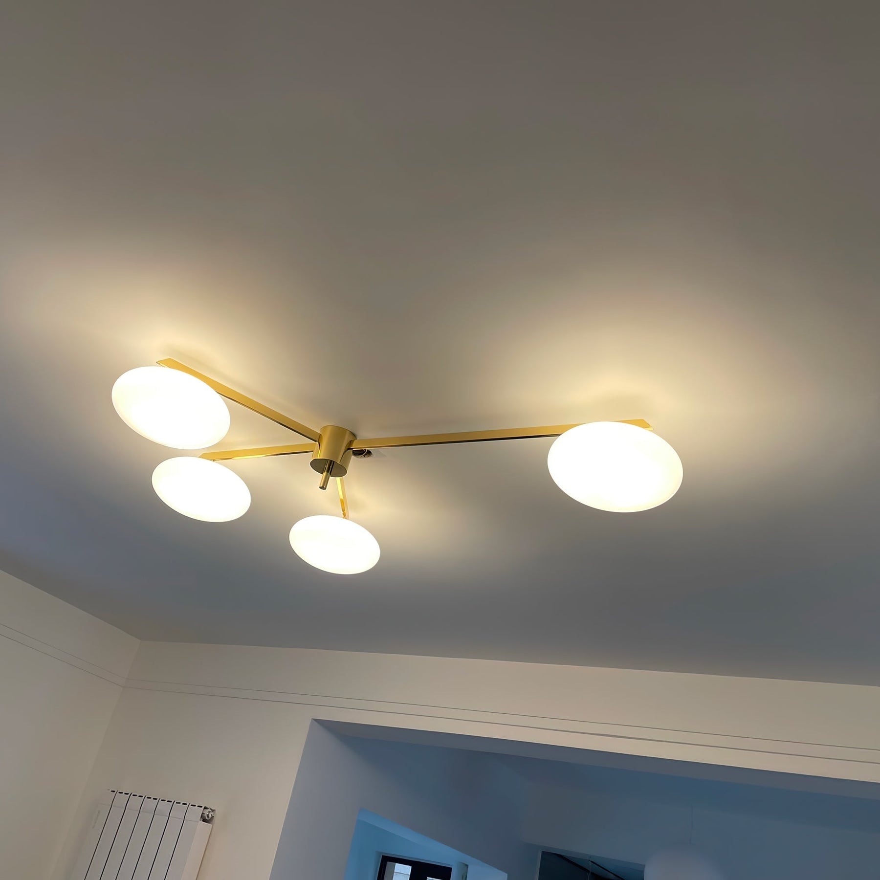 Plafonnier Art Déco en Verre - Élégance et Style pour Intérieur