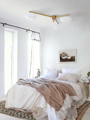Plafonnier Art Déco en Verre - Élégance et Style pour Intérieur