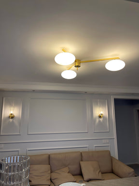 Plafonnier Art Déco en Verre - Élégance et Style pour Intérieur