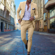 Costume Slim Fit en Lin pour Hommes - Élégance et Confort pour Événements Formels