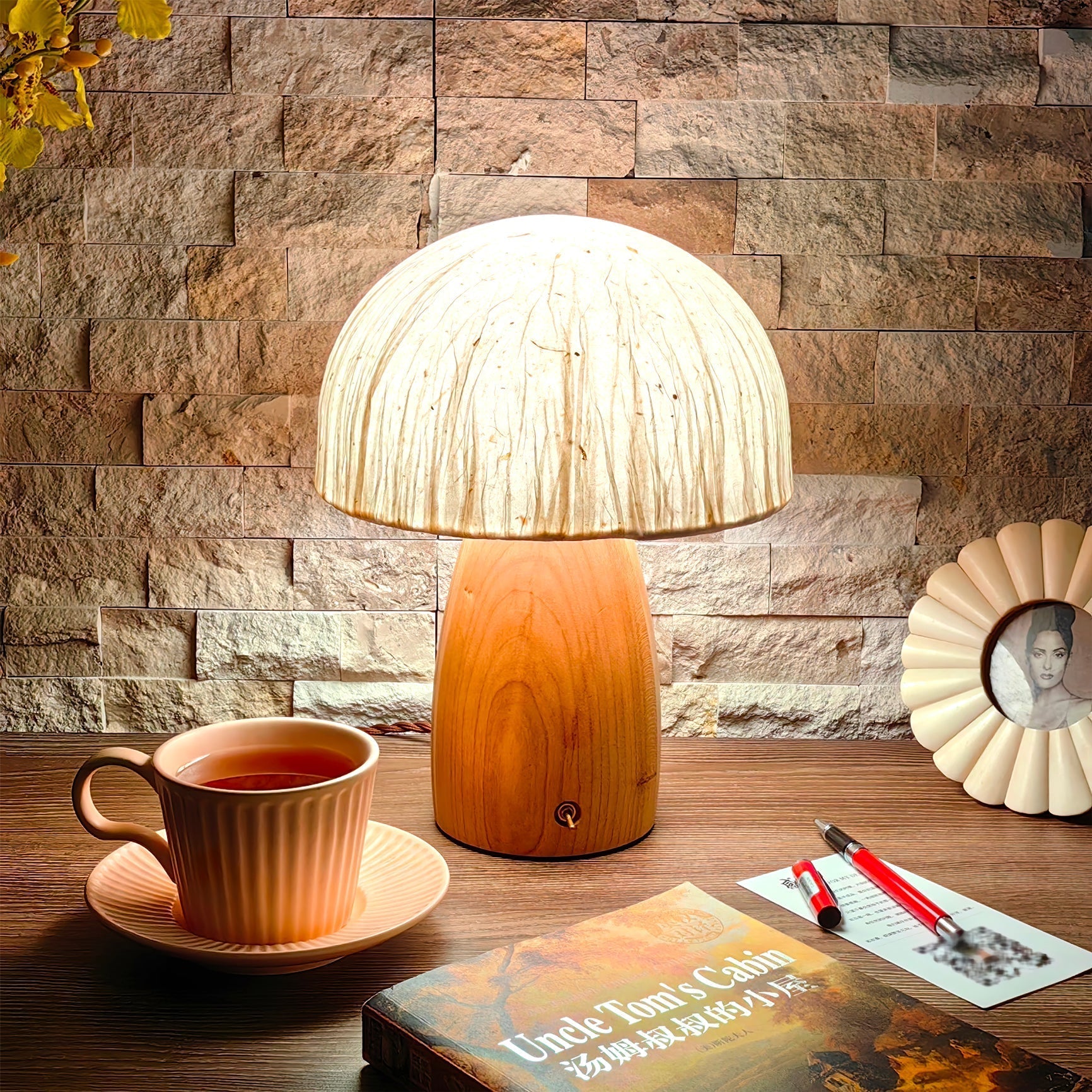 Lampe de Table Champignon - Éclairage Chaud et Ambiance Ludique