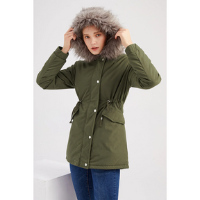 Parka d'Hiver Boutonnée pour Femmes - Style Classique et Chaleur Optimale