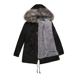 Parka d'Hiver Boutonnée pour Femmes - Style Classique et Chaleur Optimale