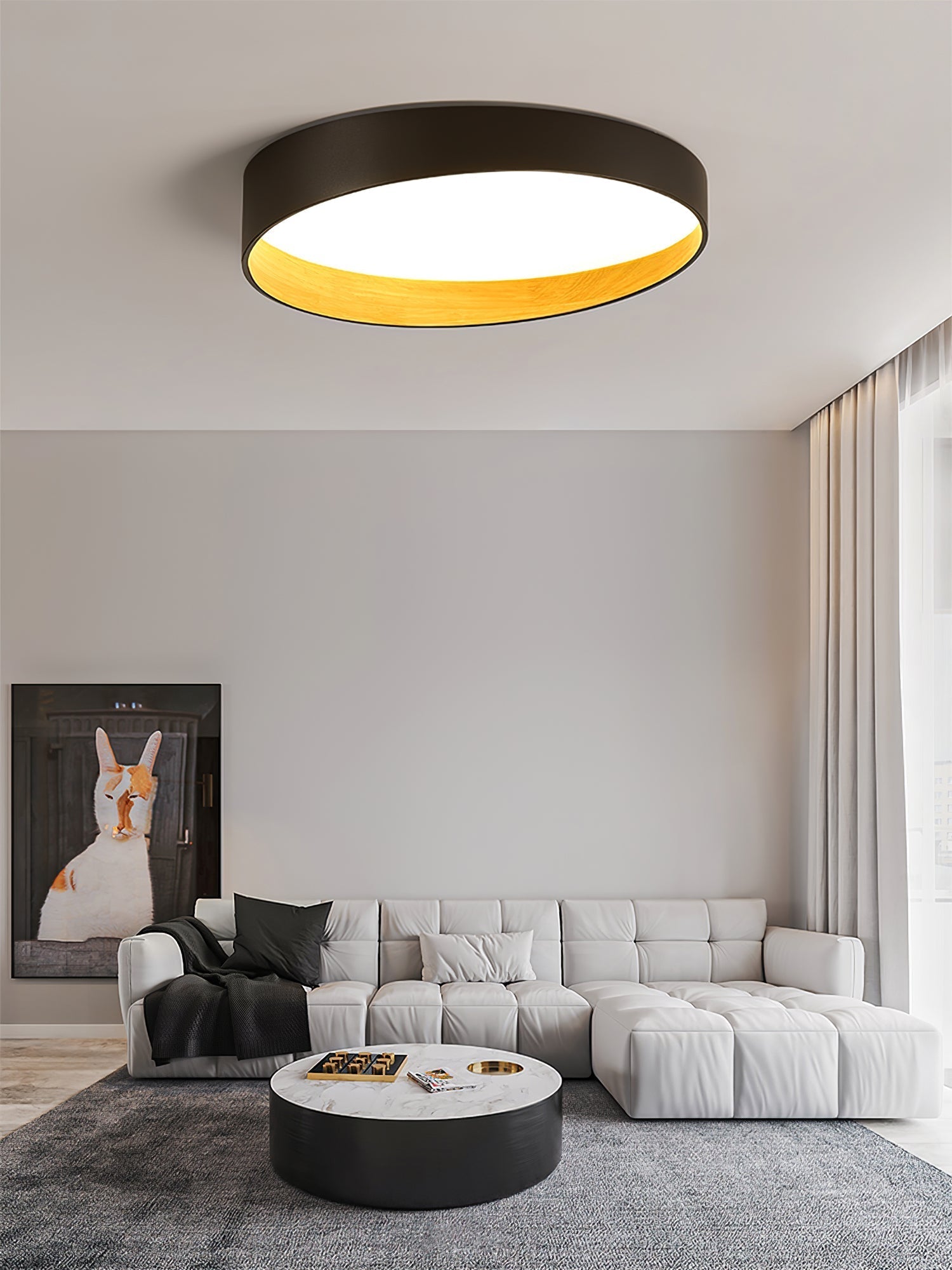 Lampe de Plafond LED Moderne - Design Élégant et Ambiance Chaleureuse