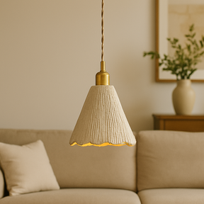 Lampe Pendante en Béton - Éclairage Industriel et Élégant