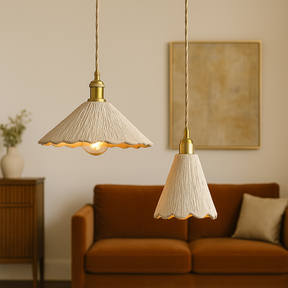 Lampe Pendante en Béton - Éclairage Industriel et Élégant