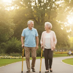 Canne de Marche Légère et Réglable | Ergonomique pour Seniors et Réhabilitation