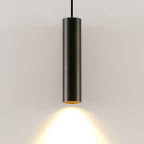 Suspension en Aluminium Noir pour Cuisine - Design Tubulaire Élégant et Durable