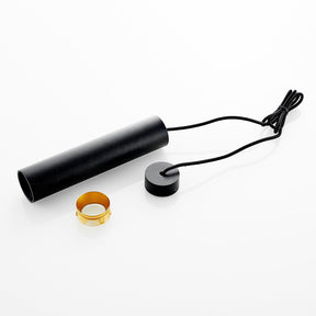 Suspension en Aluminium Noir pour Cuisine - Design Tubulaire Élégant et Durable