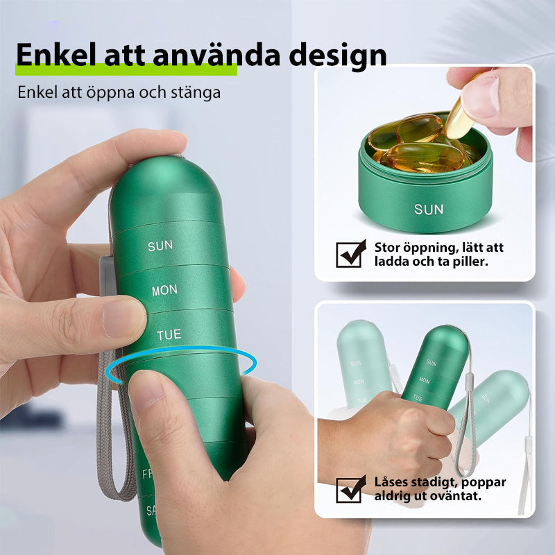 Organisateur de Pilules Étanche - Pratique et Durable pour Voyages