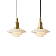 Lampe Suspendue Danoise à 2/3 Têtes - Design Épuré et Réglable
