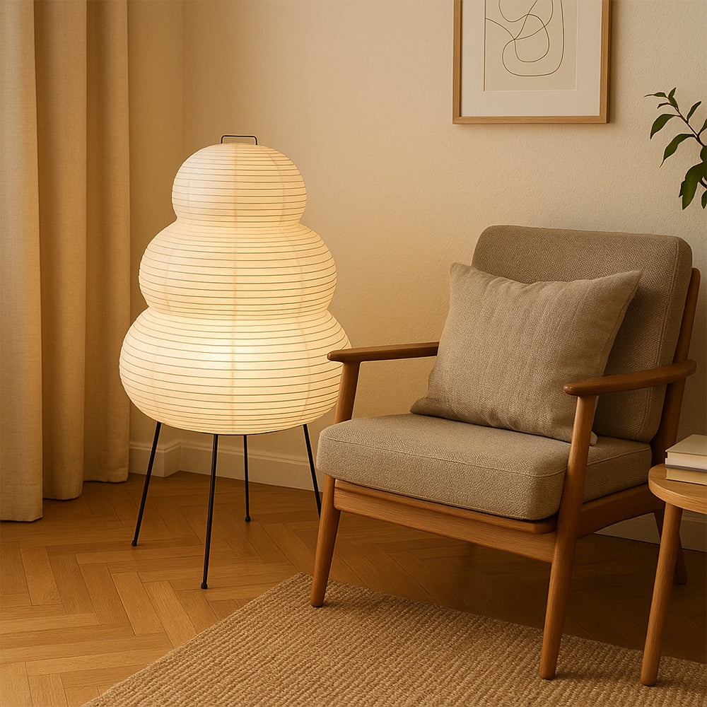 Lampe de Table en Papier de Riz - Élégante et Contemporaine pour Intérieur