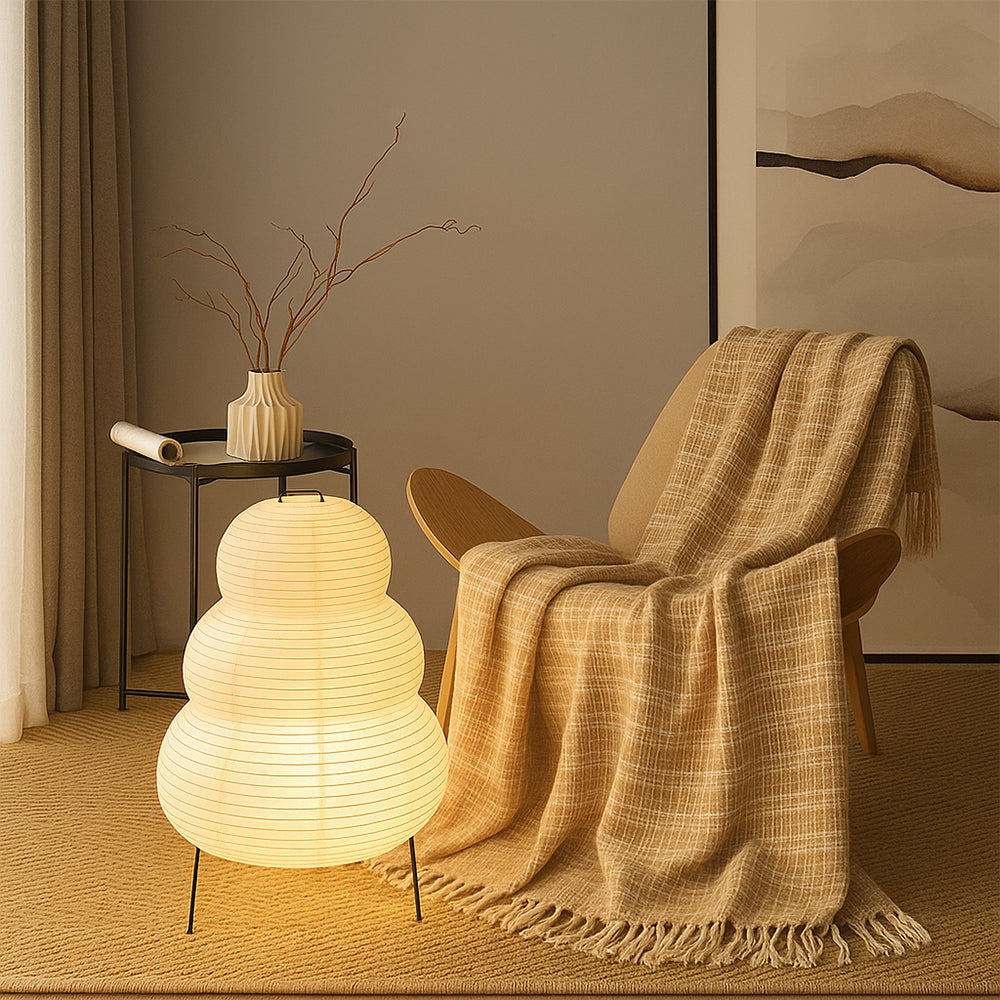 Lampe de Table en Papier de Riz - Élégante et Contemporaine pour Intérieur