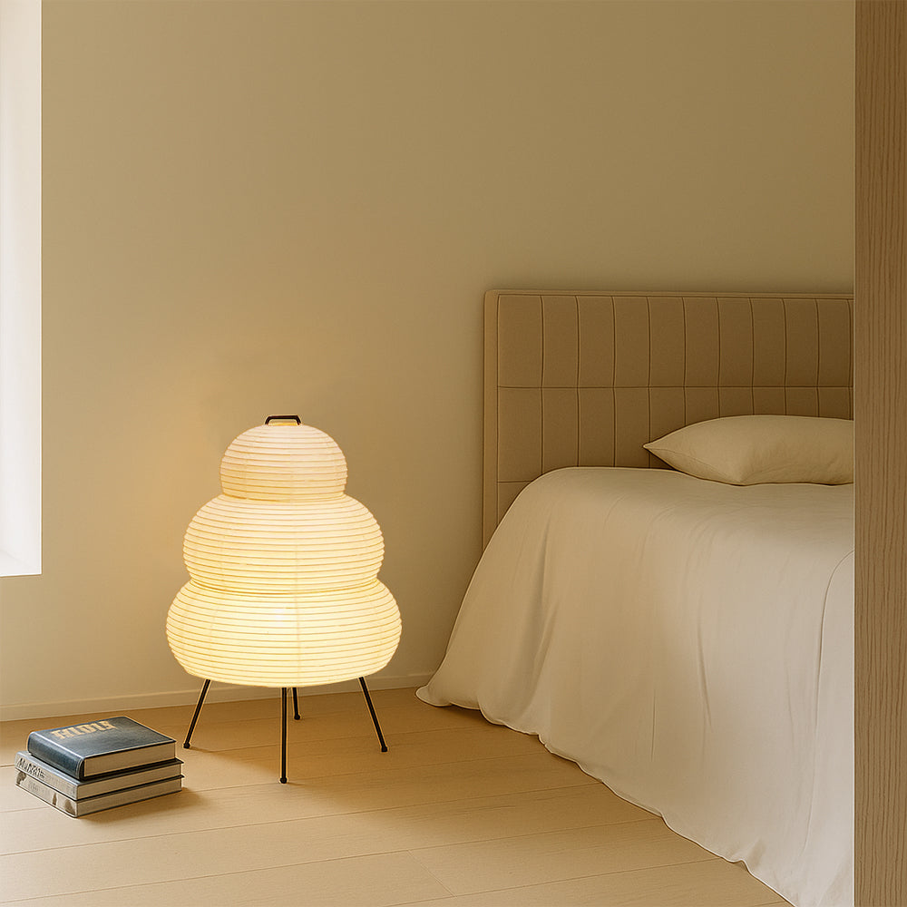 Lampe de Table en Papier de Riz - Élégante et Contemporaine pour Intérieur