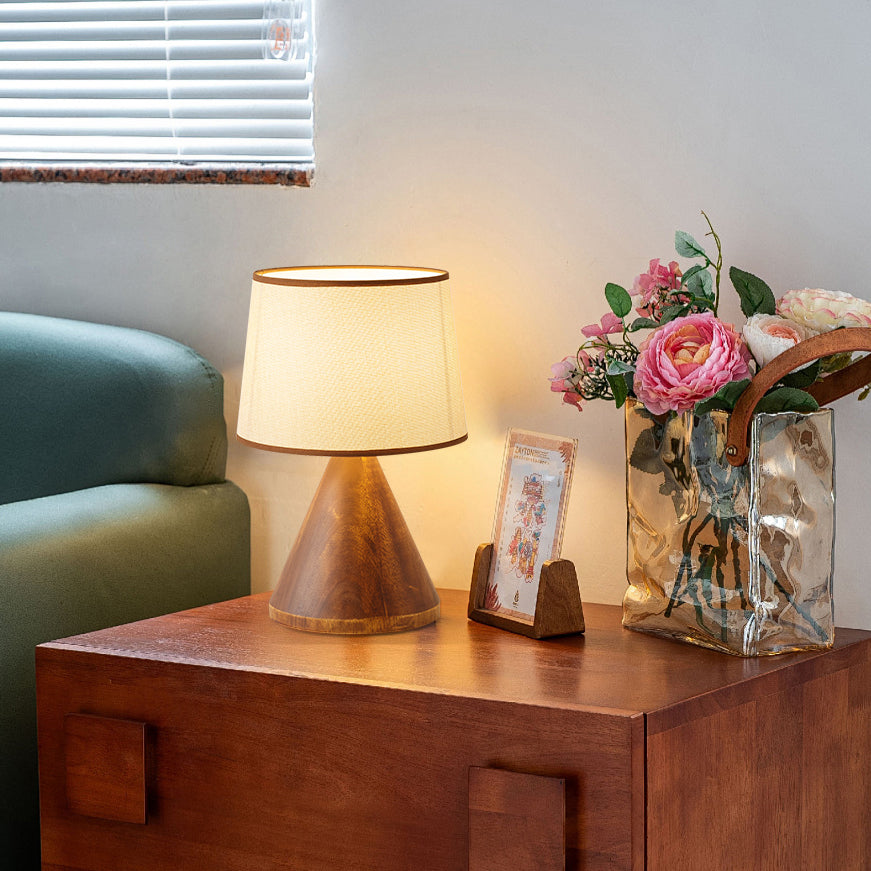 Lampe de Table Élégante en Bois - Éclairage Doux et Ambiant
