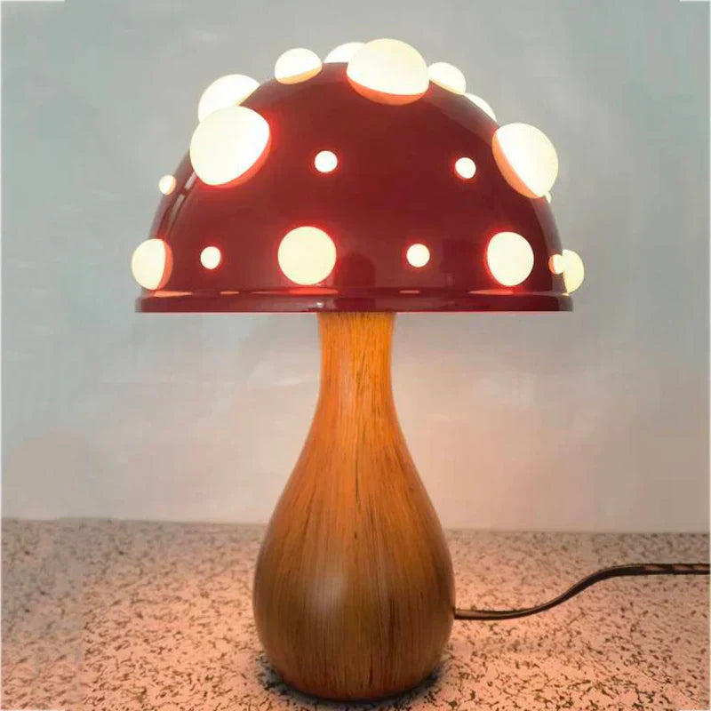 Lampe Champignon Amanite LED - Éclairage Enchanteur pour Ambiance Magique