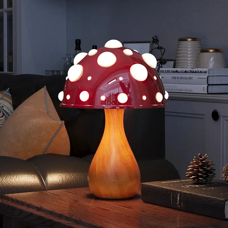 Lampe Champignon Amanite LED - Éclairage Enchanteur pour Ambiance Magique