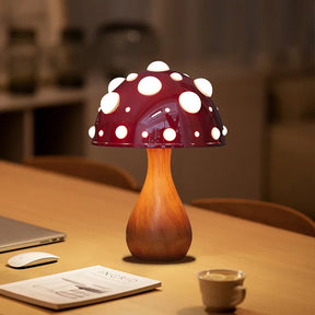 Lampe Champignon Amanite LED - Éclairage Enchanteur pour Ambiance Magique