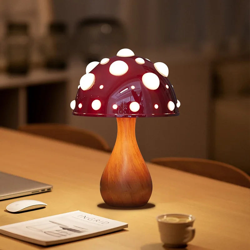 Lampe Champignon Amanite LED - Éclairage Enchanteur pour Ambiance Magique