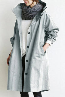Manteau Trench Oversize pour Femmes - Style Décontracté et Élégant