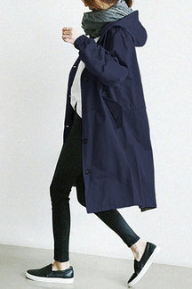 Manteau Trench Oversize pour Femmes - Style Décontracté et Élégant