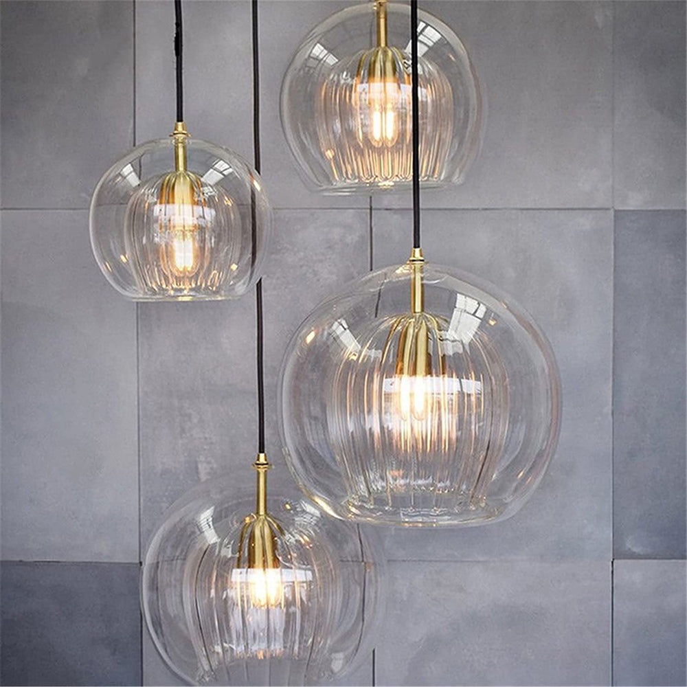 Suspension Ambre Élégante pour Intérieur - Design Raffiné et Éclairage Ajustable