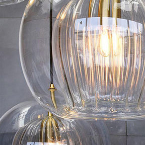 Suspension Ambre Élégante pour Intérieur - Design Raffiné et Éclairage Ajustable