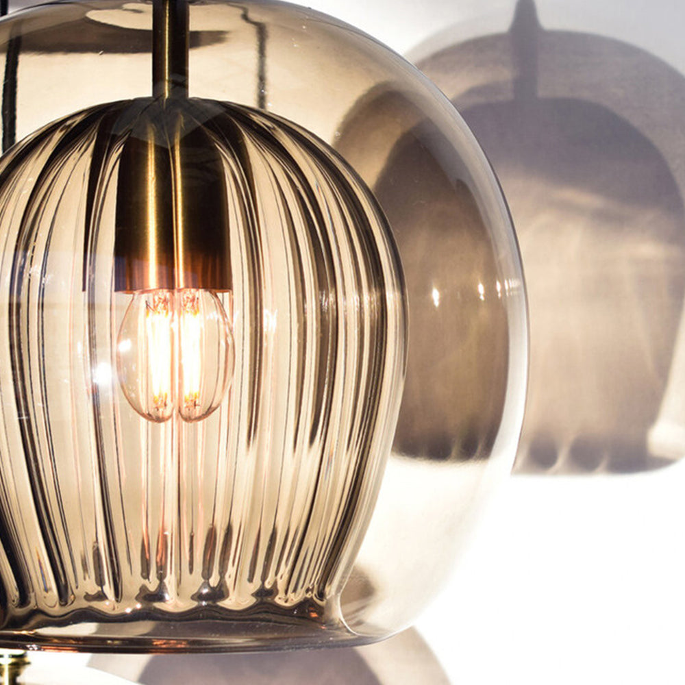 Suspension Ambre Élégante pour Intérieur - Design Raffiné et Éclairage Ajustable