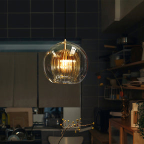 Suspension Ambre Élégante pour Intérieur - Design Raffiné et Éclairage Ajustable