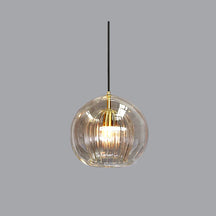 Suspension Ambre Élégante pour Intérieur - Design Raffiné et Éclairage Ajustable