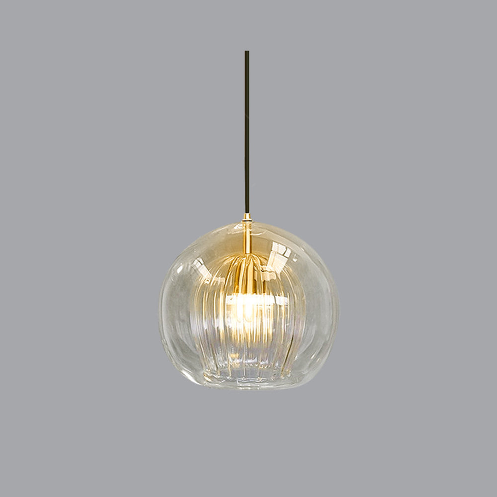 Suspension Ambre Élégante pour Intérieur - Design Raffiné et Éclairage Ajustable