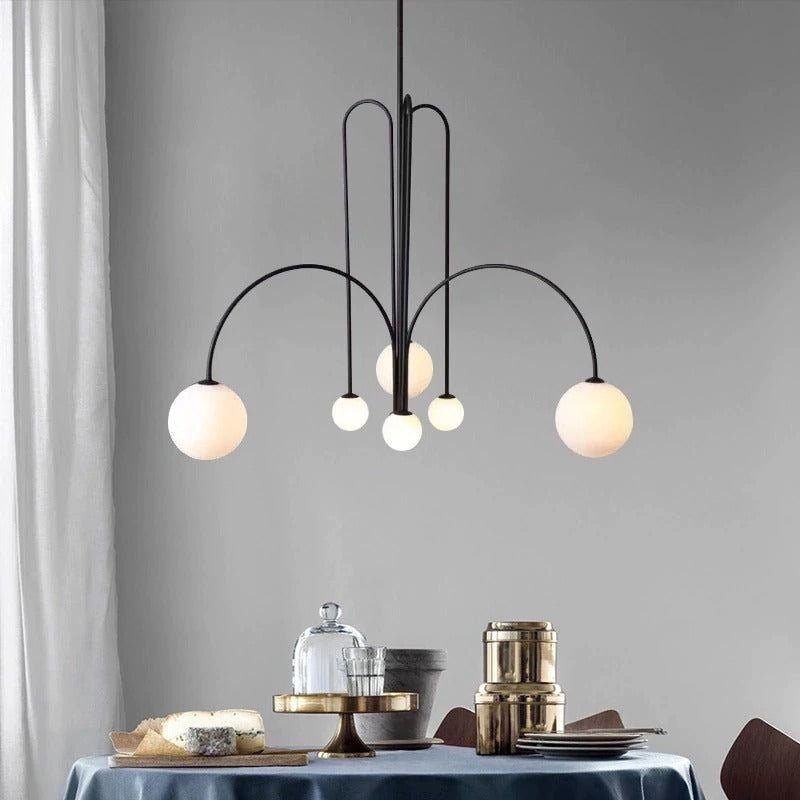 Lampe Suspendue Contemporaine - Design Sculptural et Éclairage LED