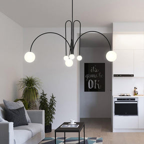 Lampe Suspendue Contemporaine - Design Sculptural et Éclairage LED