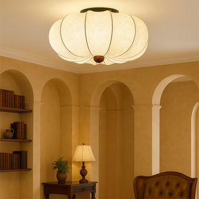 Lampe de Plafond Médiévale en Soie - Élégante et Accueillante pour Votre Intérieur