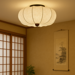 Lampe de Plafond Médiévale en Soie - Élégante et Accueillante pour Votre Intérieur