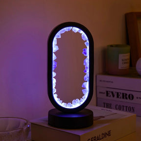 Lampe en Améthyste Naturelle - Lueur Apaisante pour Espaces Tranquilles